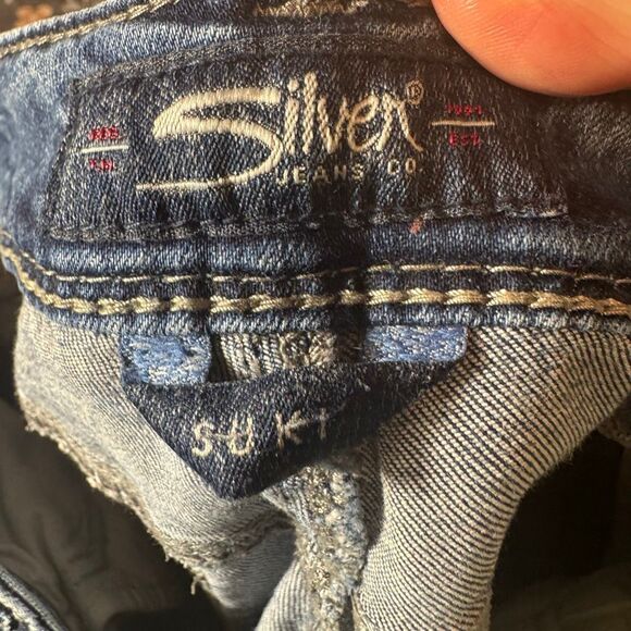 Silver Jeans Co. Suki High Slim Boot Medium Wash Jeans | W30 L33 | Denimotion St - Picture 4 of 6